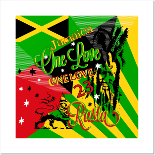 Jamaican Rasta One Love Party Posters and Art